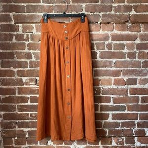 Xirena cotton gauze skirt size S